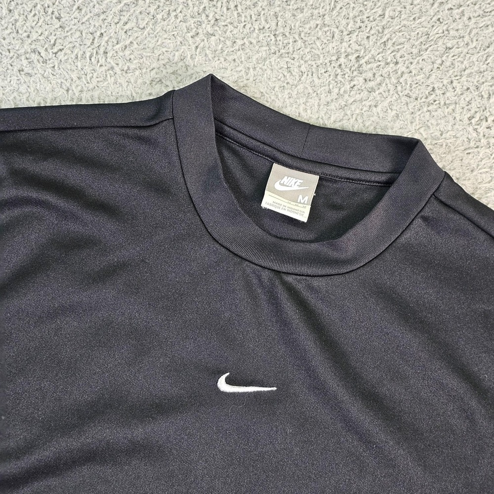 Vintage Nike Shirt Mens Medium‎ Gray Short Sleeve Mesh Panels Athletic Top Y2K